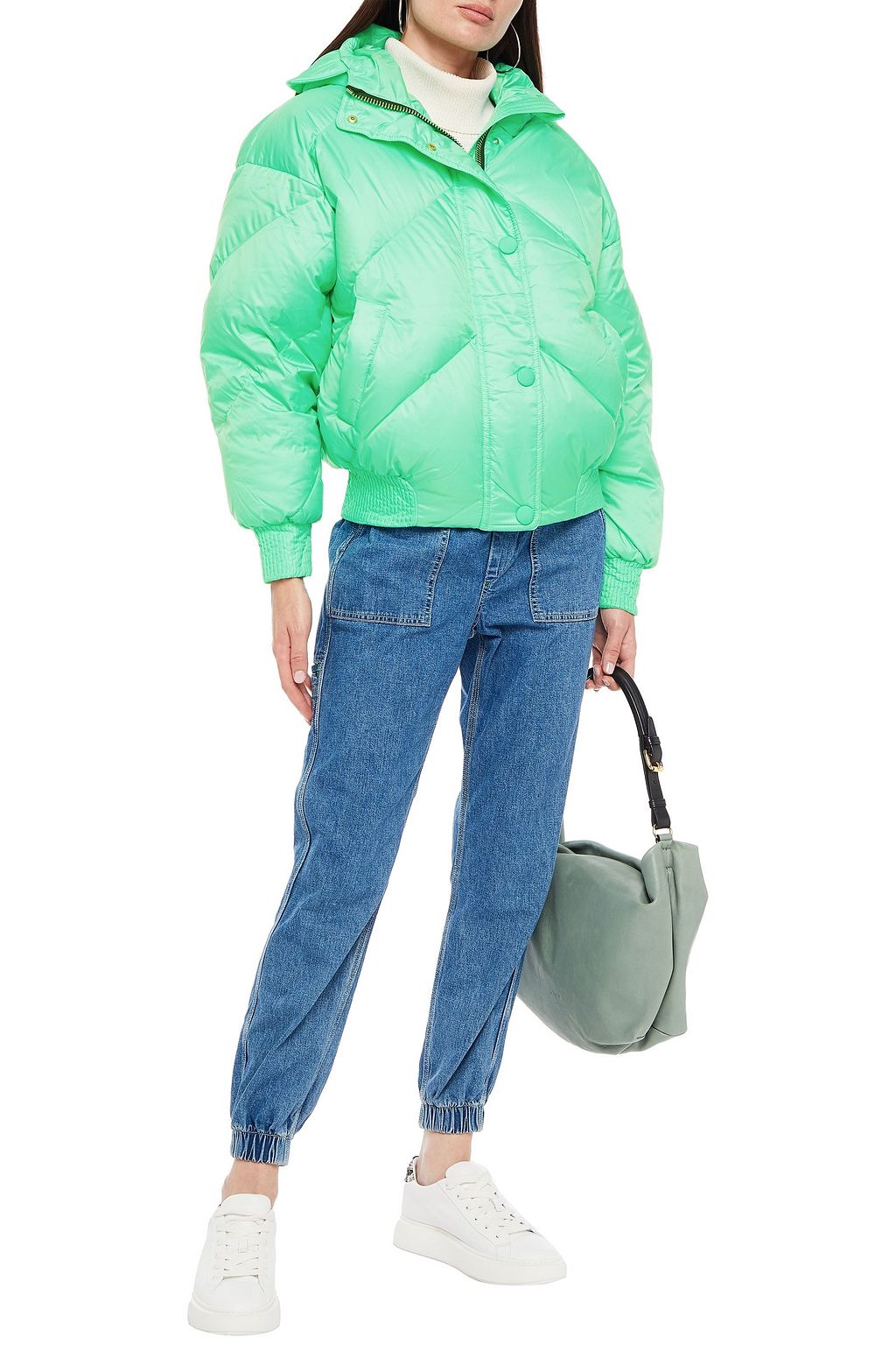 IENKI IENKI Dunlope quilted shell hooded down coat