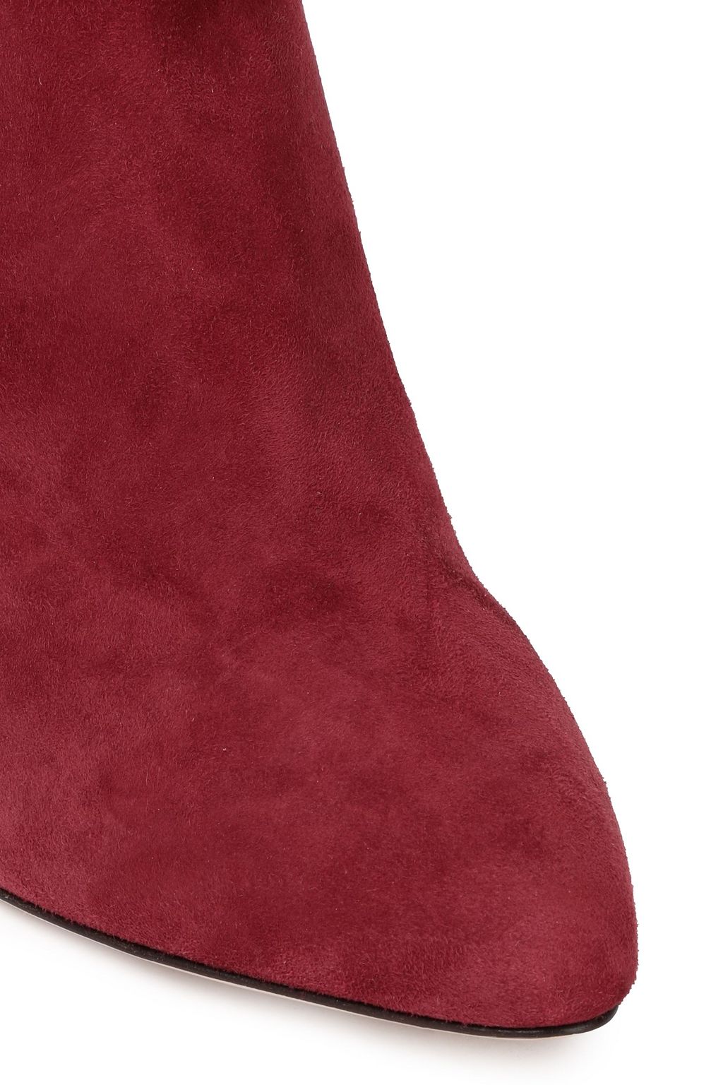 VALENTINO GARAVANI Ankle Boots aus Veloursleder mit Knotendetail