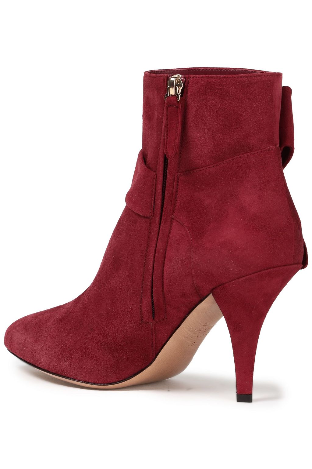 VALENTINO GARAVANI Ankle Boots aus Veloursleder mit Knotendetail