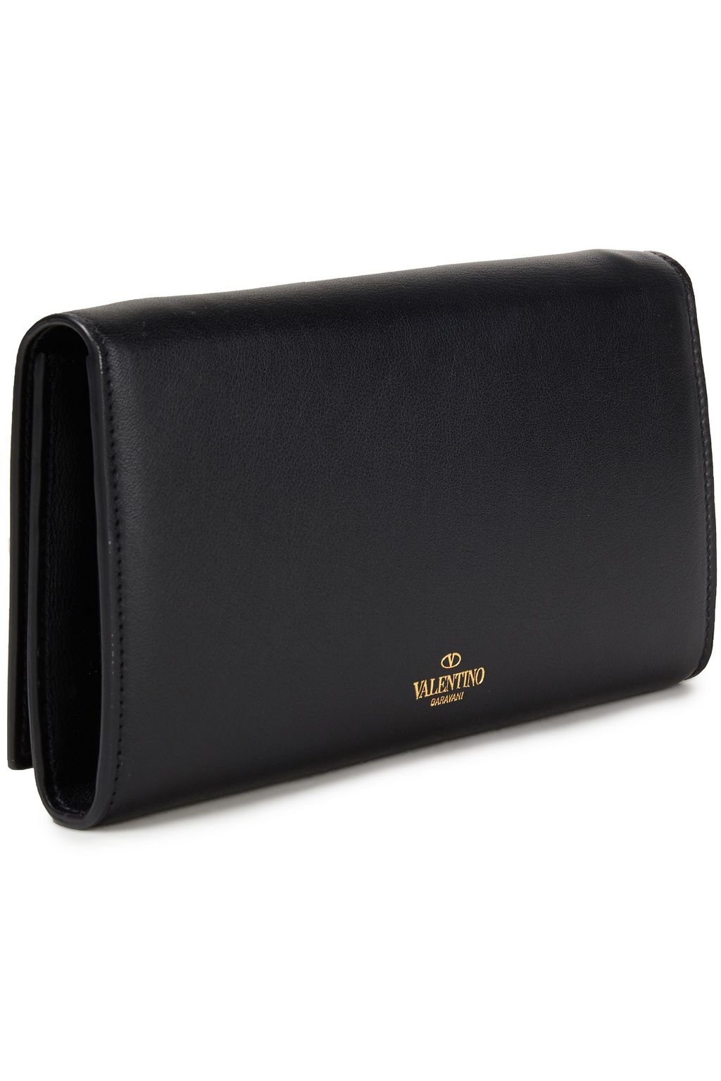 VALENTINO GARAVANI Appliquéd leather continental wallet