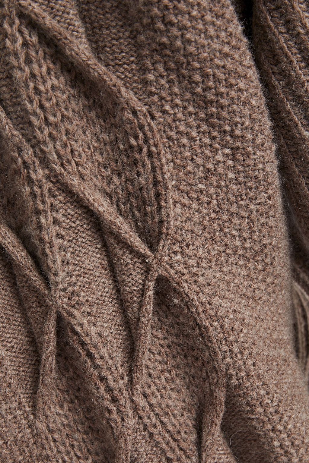 CHARLI Nerea ribbed and cable-knit sweater