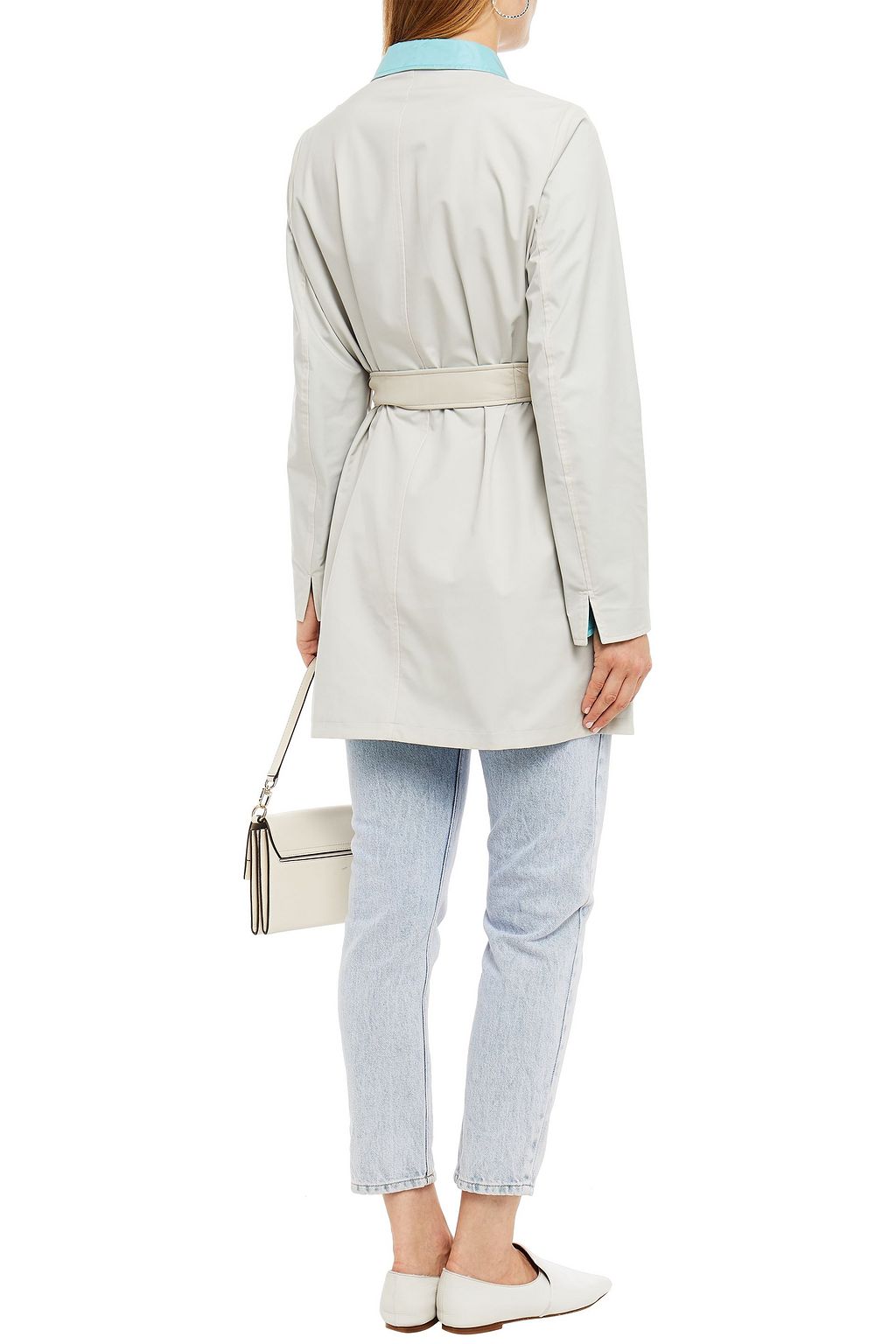 LORO PIANA Reversible two-tone shell trench coat