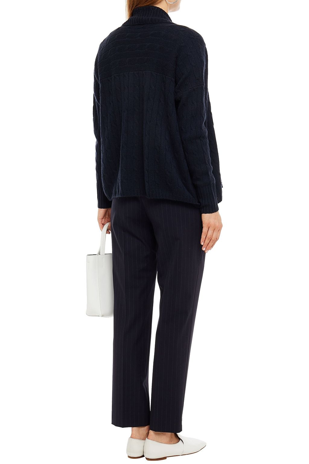 N.PEAL Cable-knit cashmere cardigan