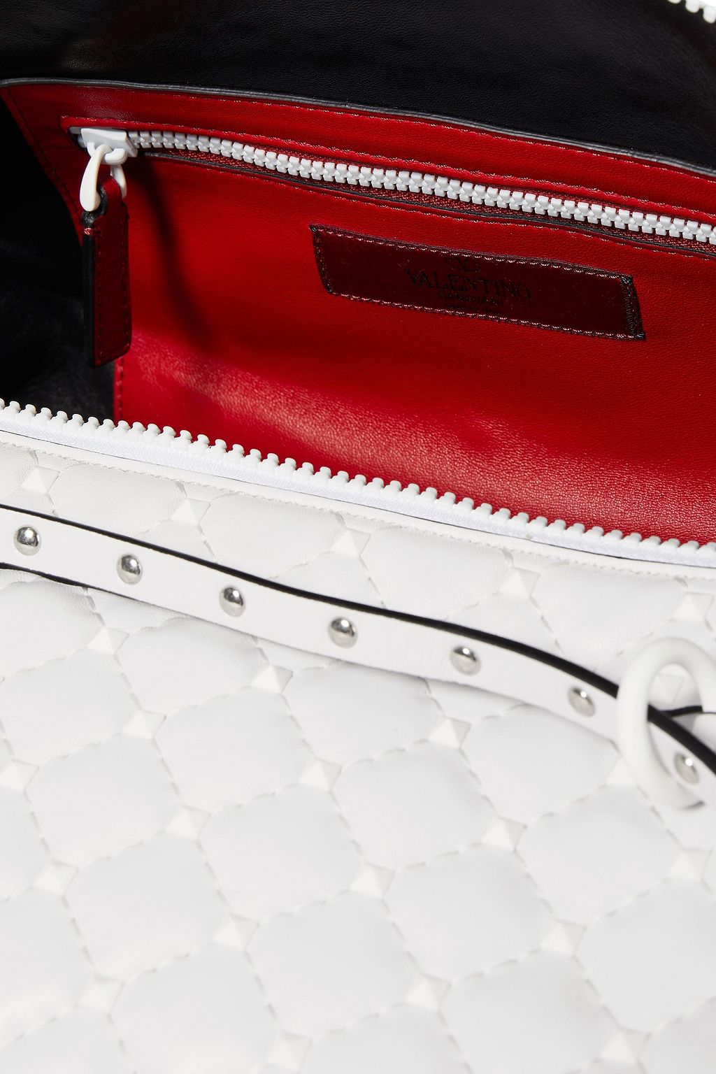 VALENTINO GARAVANI Rockstud Spike Tote Bag aus gestepptem Leder