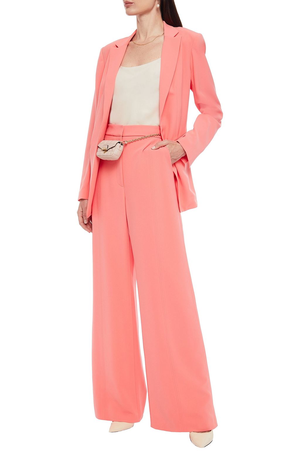 LELA ROSE Crepe blazer
