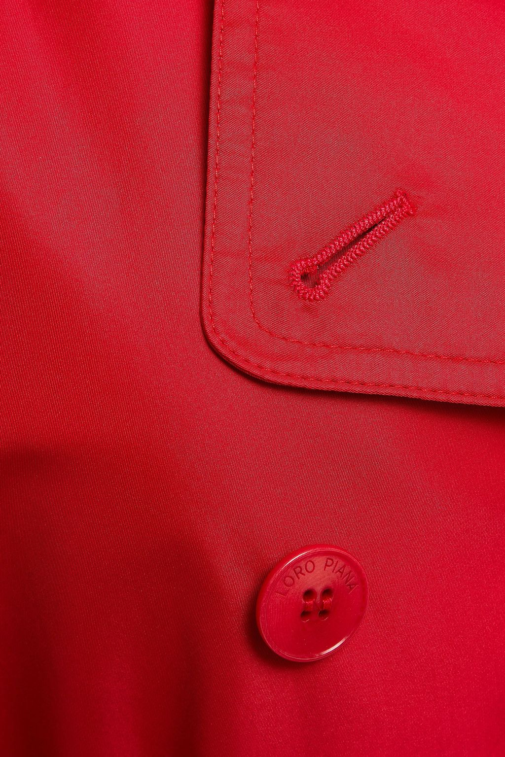 LORO PIANA Double-breasted belted shell trench coat
