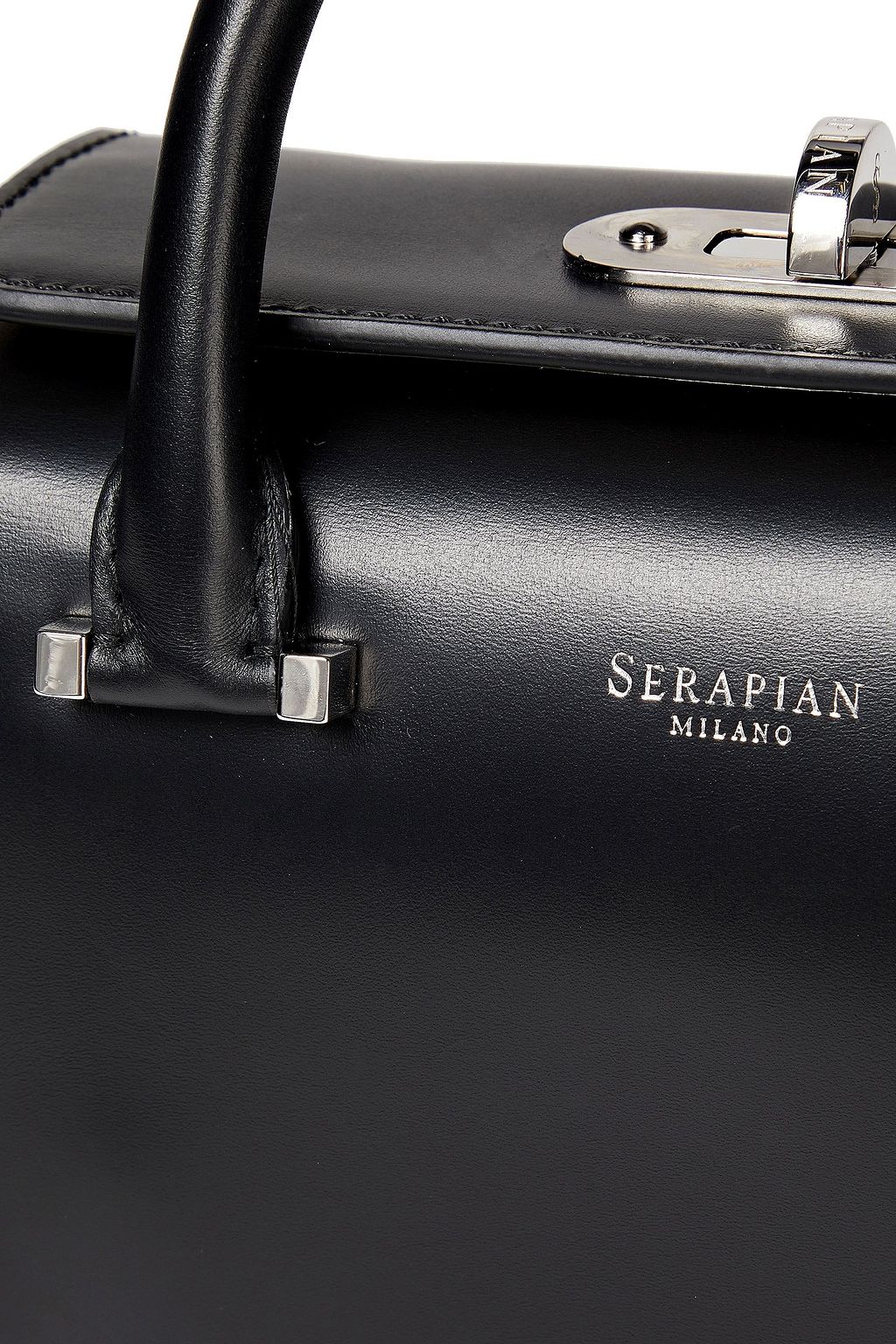 SERAPIAN Color-block leather tote