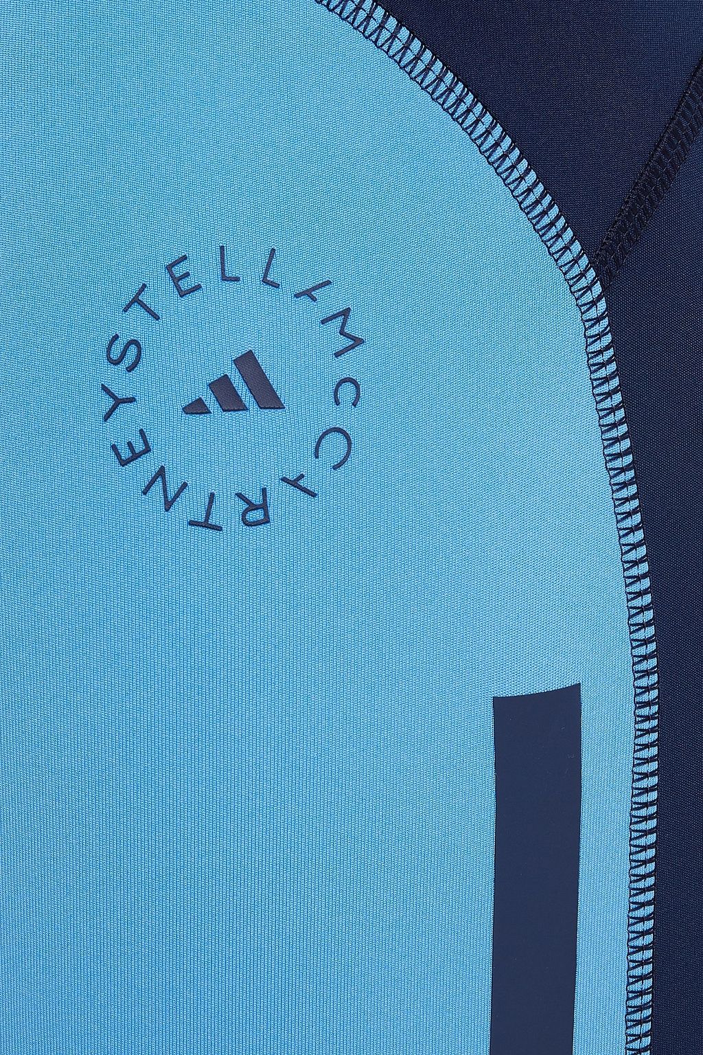 ADIDAS BY STELLA MCCARTNEY Cropped two-tone stretch leggings