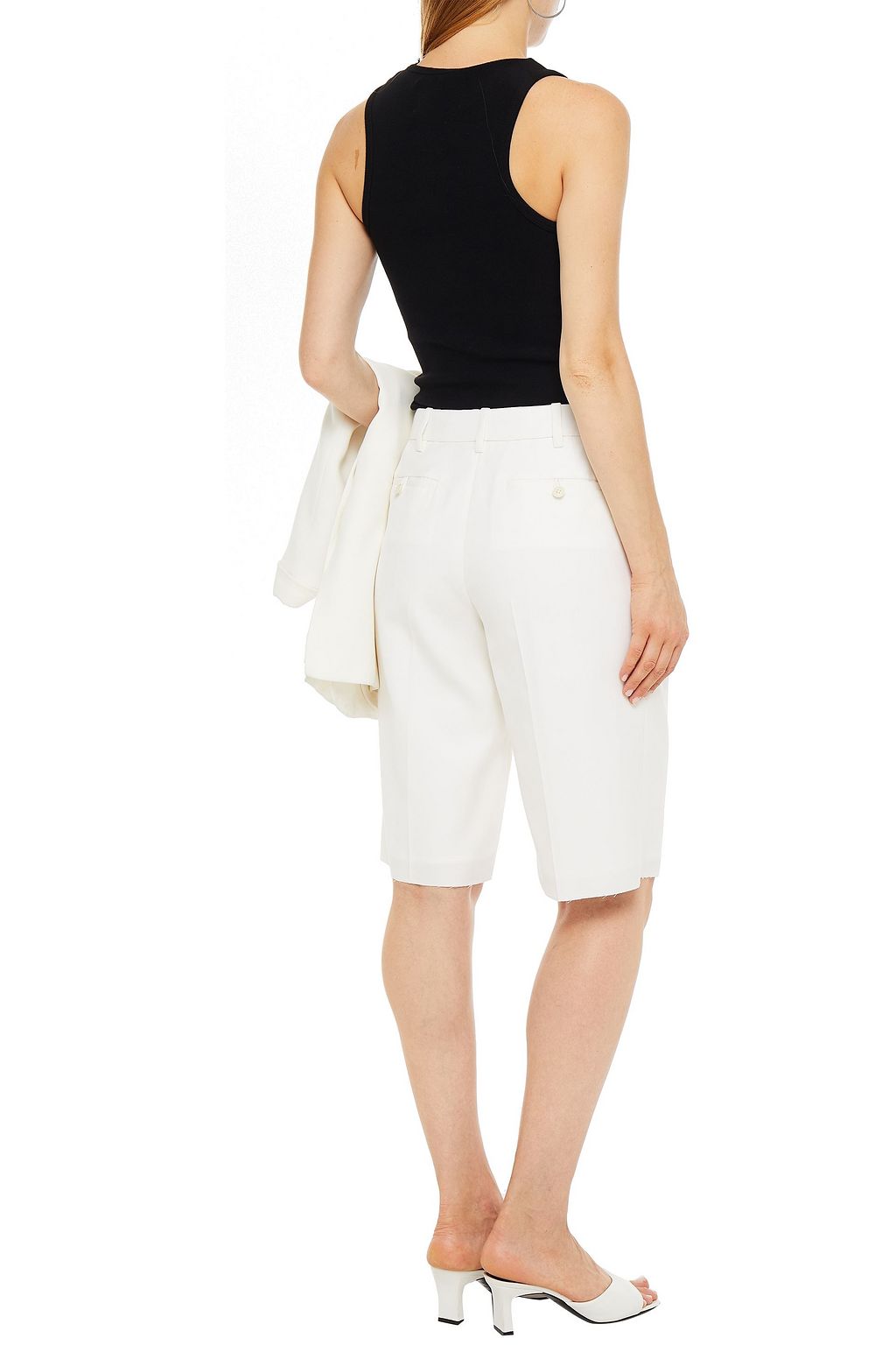 ALEXANDER WANG Pleated woven shorts