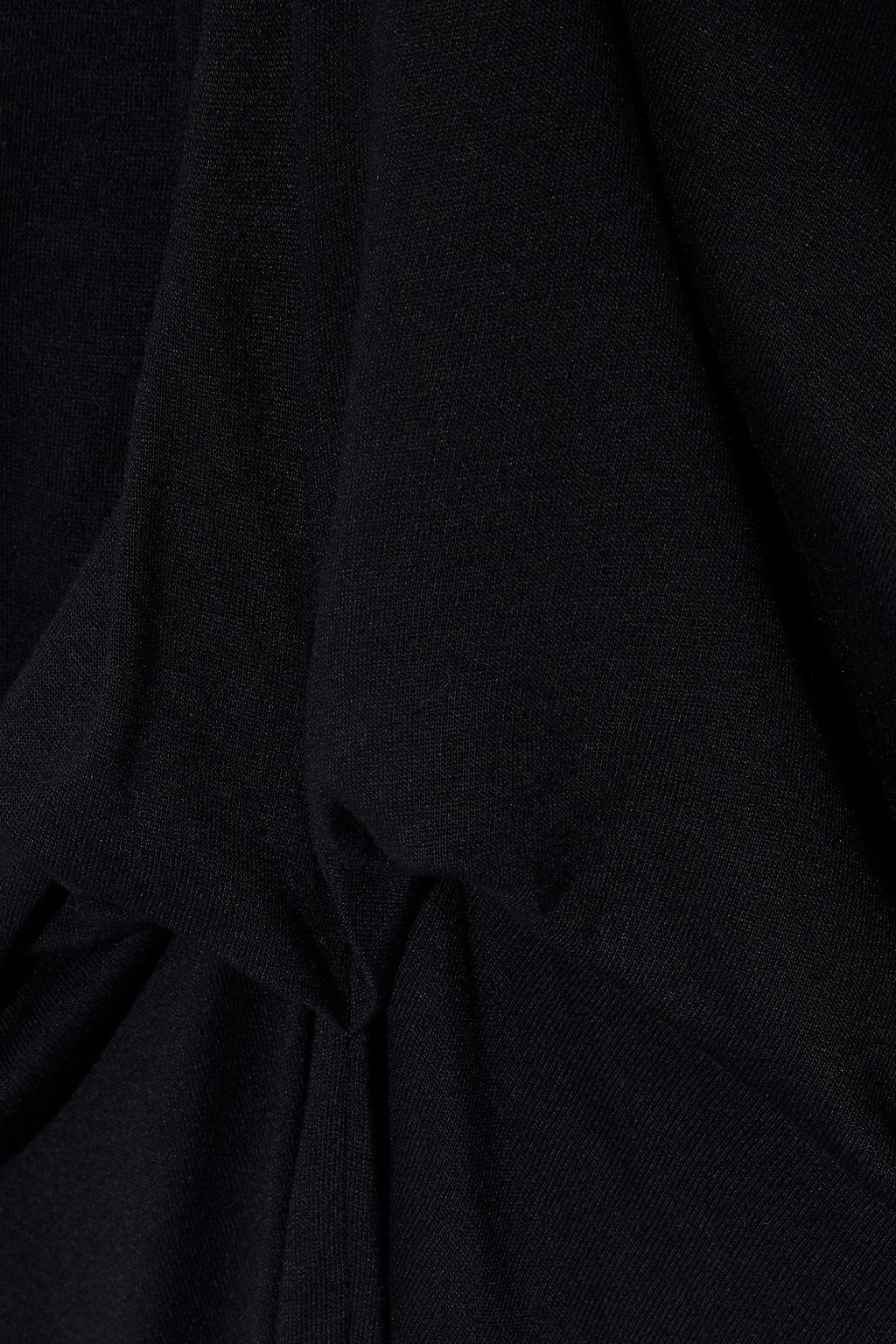 HELMUT LANG Cutout draped stretch-jersey midi dress