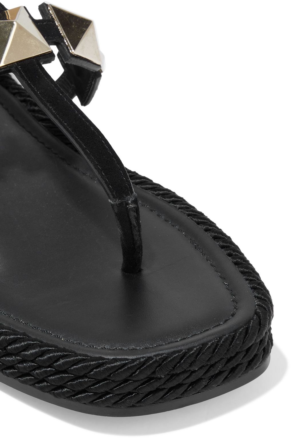 VALENTINO GARAVANI Roman Stud Sandalen aus Veloursleder