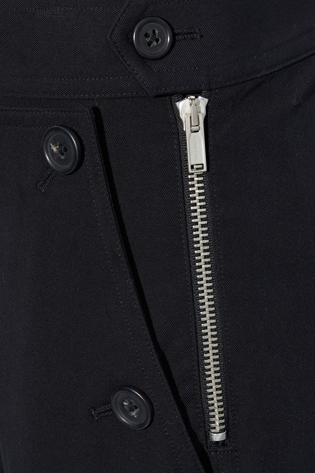 HELMUT LANG Rider Crop button-detailed cotton-blend twill bootcut pants