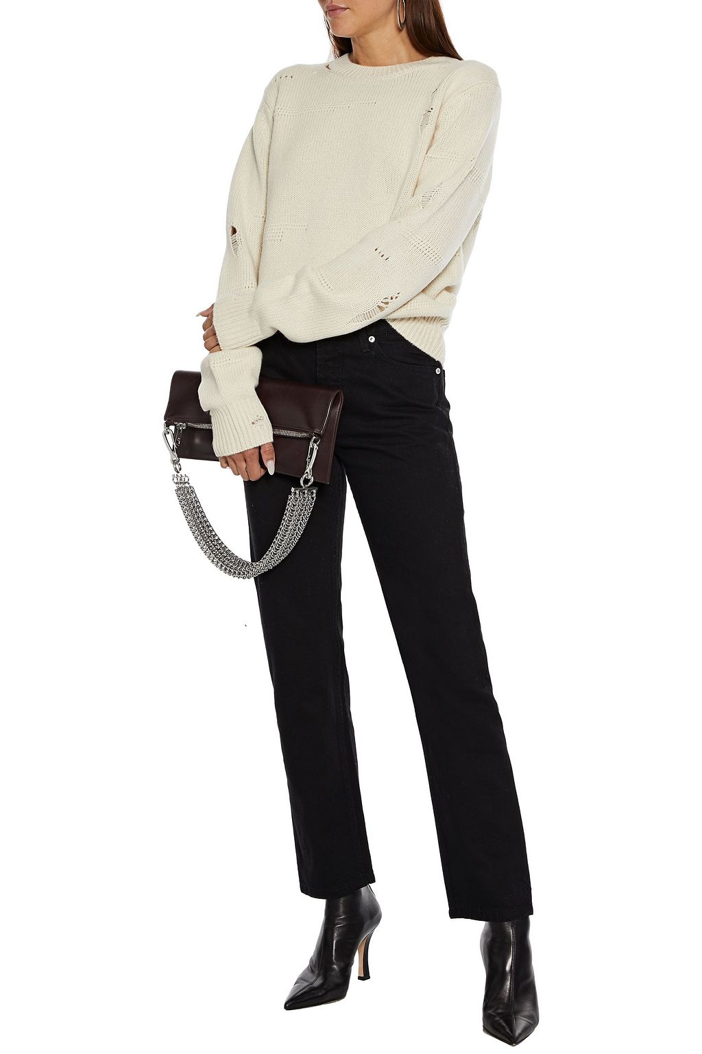 HELMUT LANG High-rise straight-leg jeans