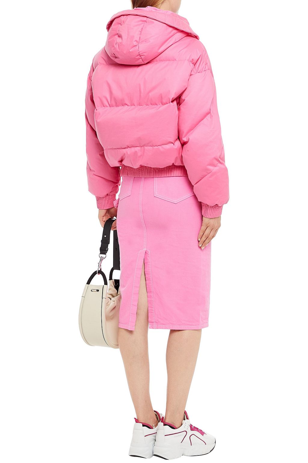 IENKI IENKI Dunlope oversized quilted shell hooded down jacket
