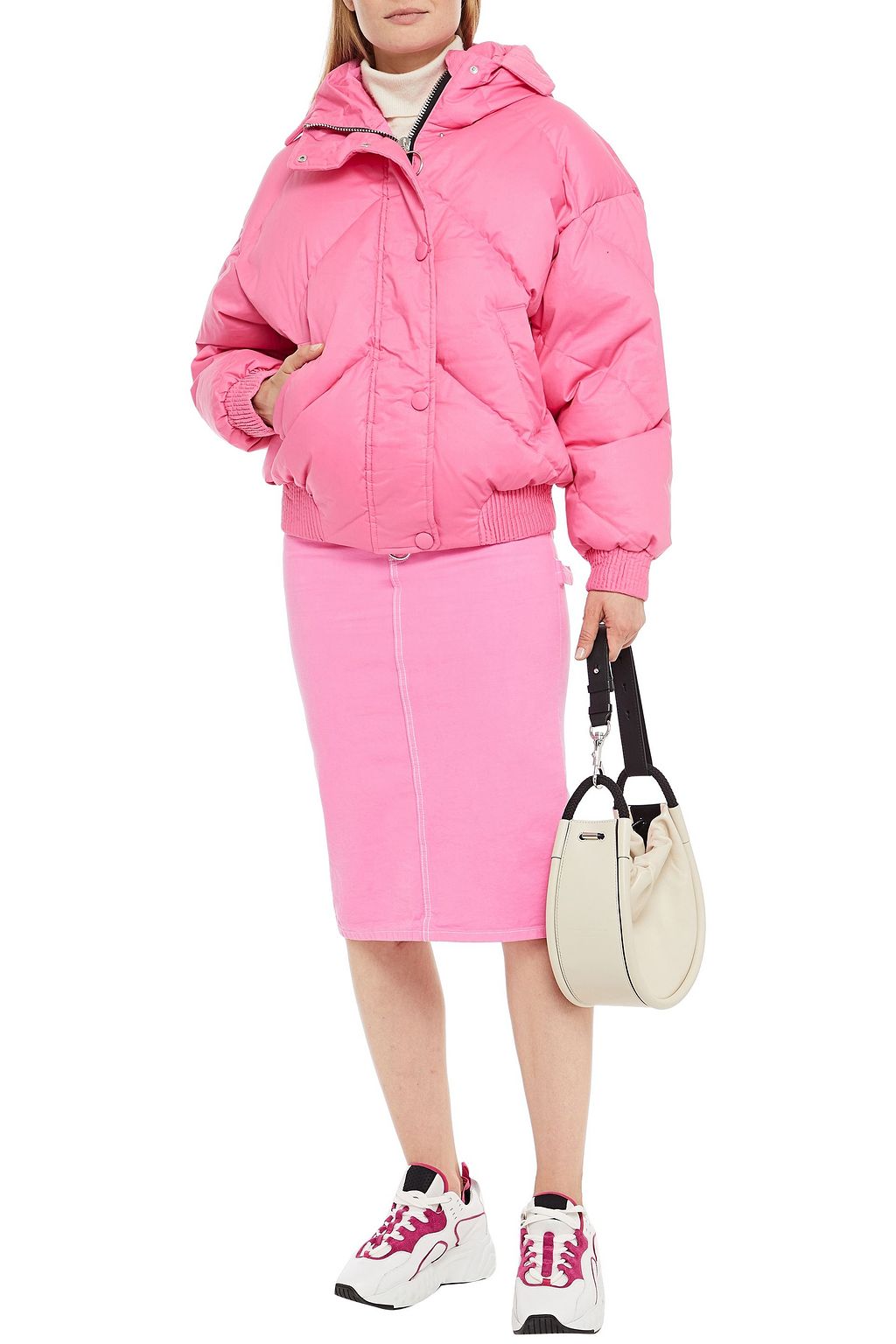 IENKI IENKI Dunlope oversized quilted shell hooded down jacket
