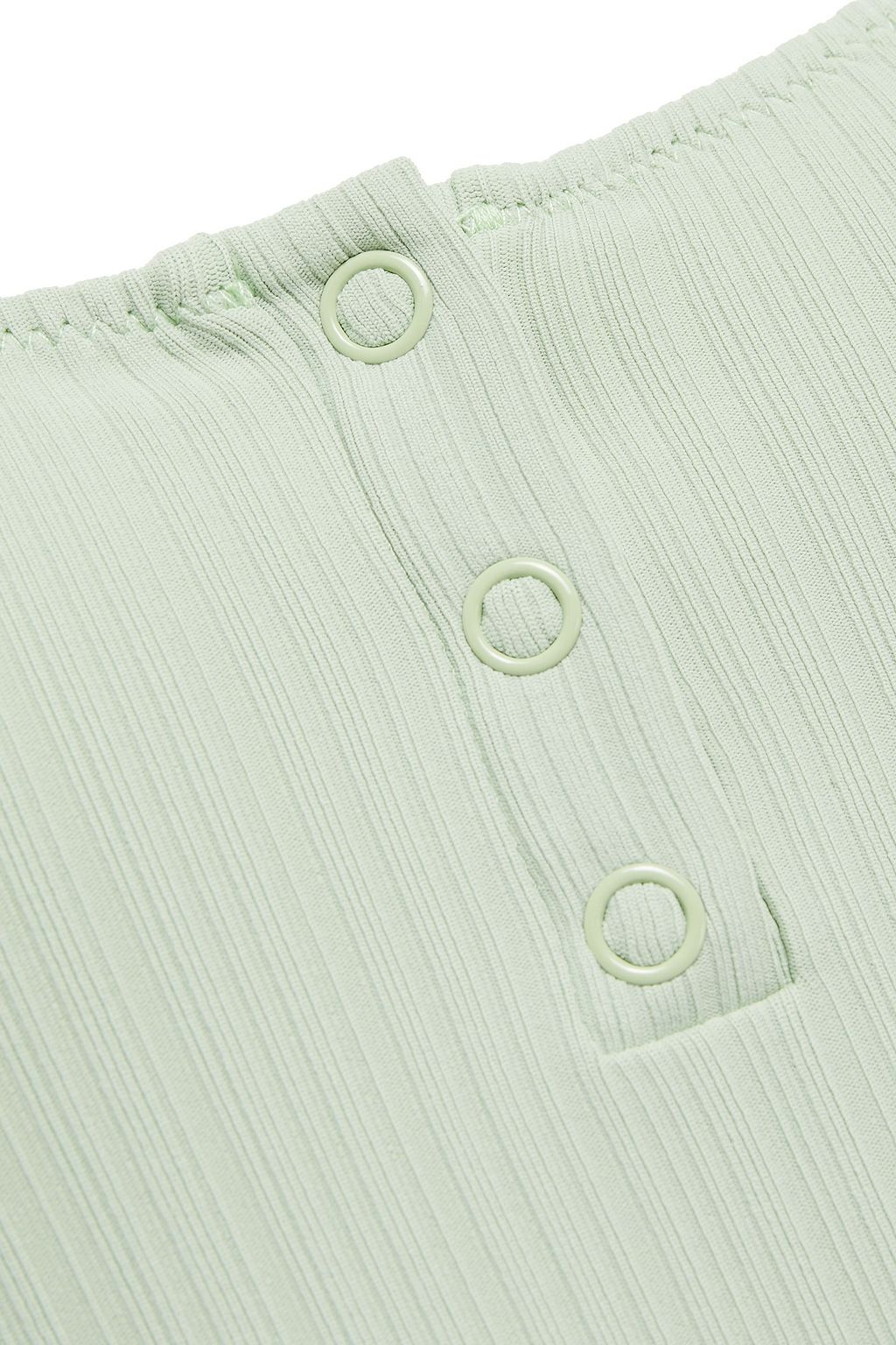 ONIA Henley ribbed jersey bodysuit