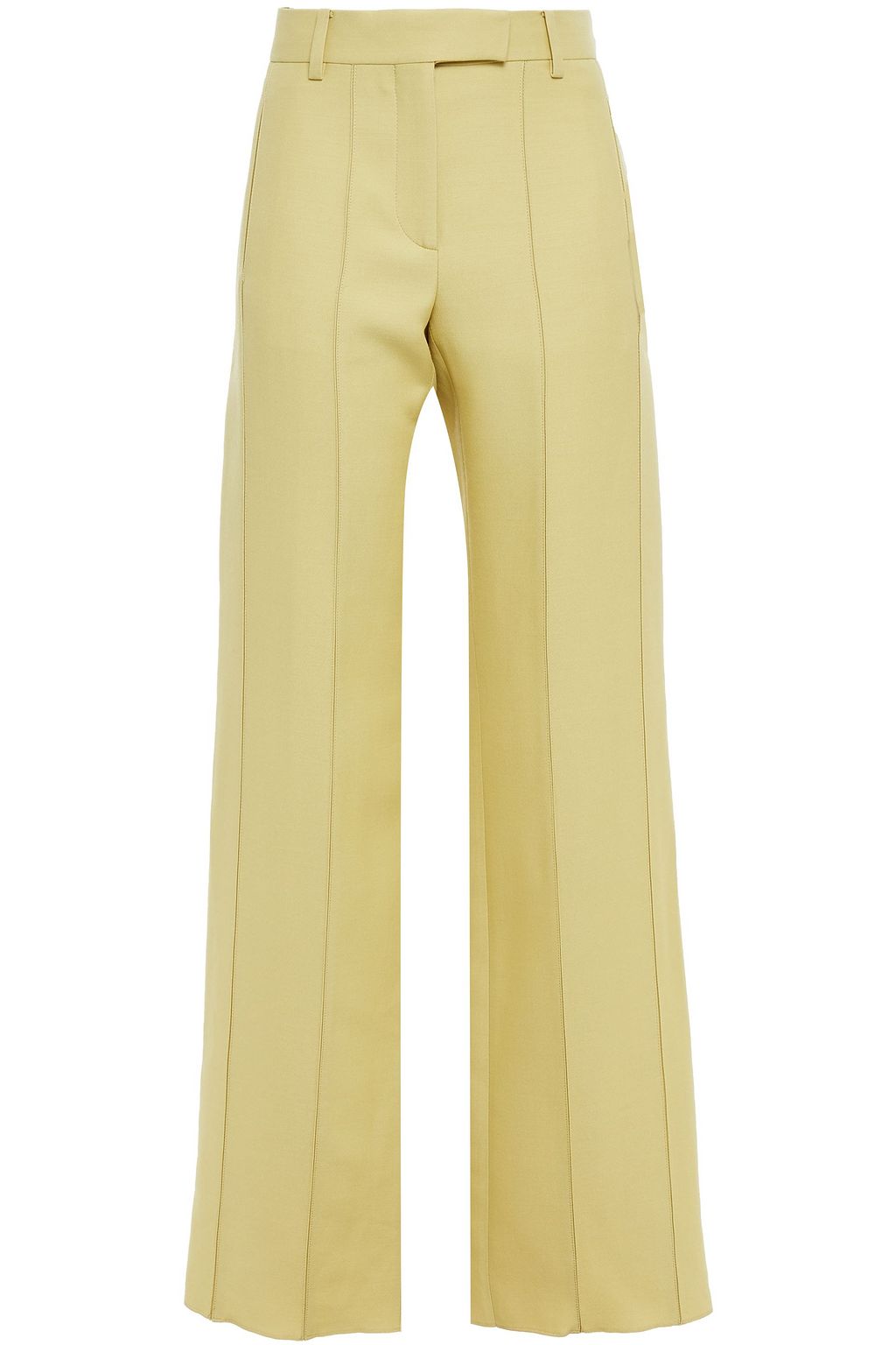 Pastel yellow Wool and silk-blend 