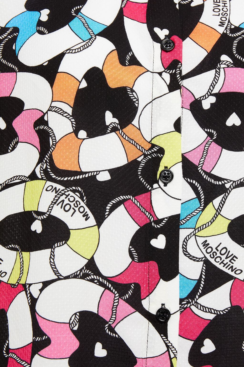 LOVE MOSCHINO Printed jacquard shirt