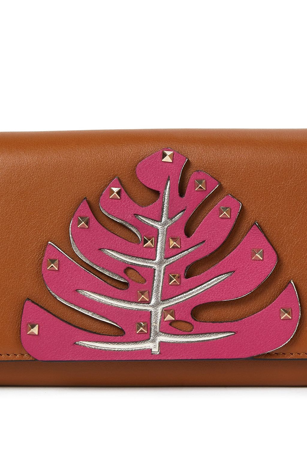 VALENTINO GARAVANI Embellished leather clutch