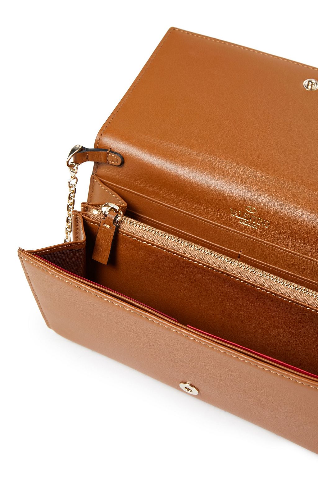 VALENTINO GARAVANI Embellished leather clutch