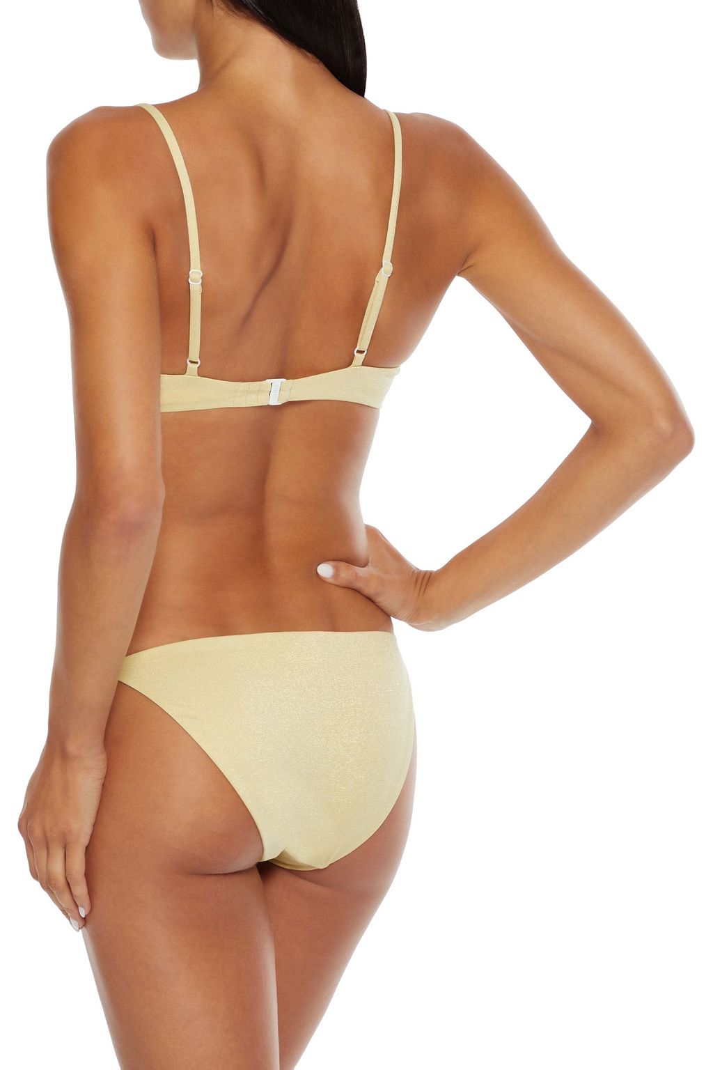 ONIA Liana metallic underwired bikini top