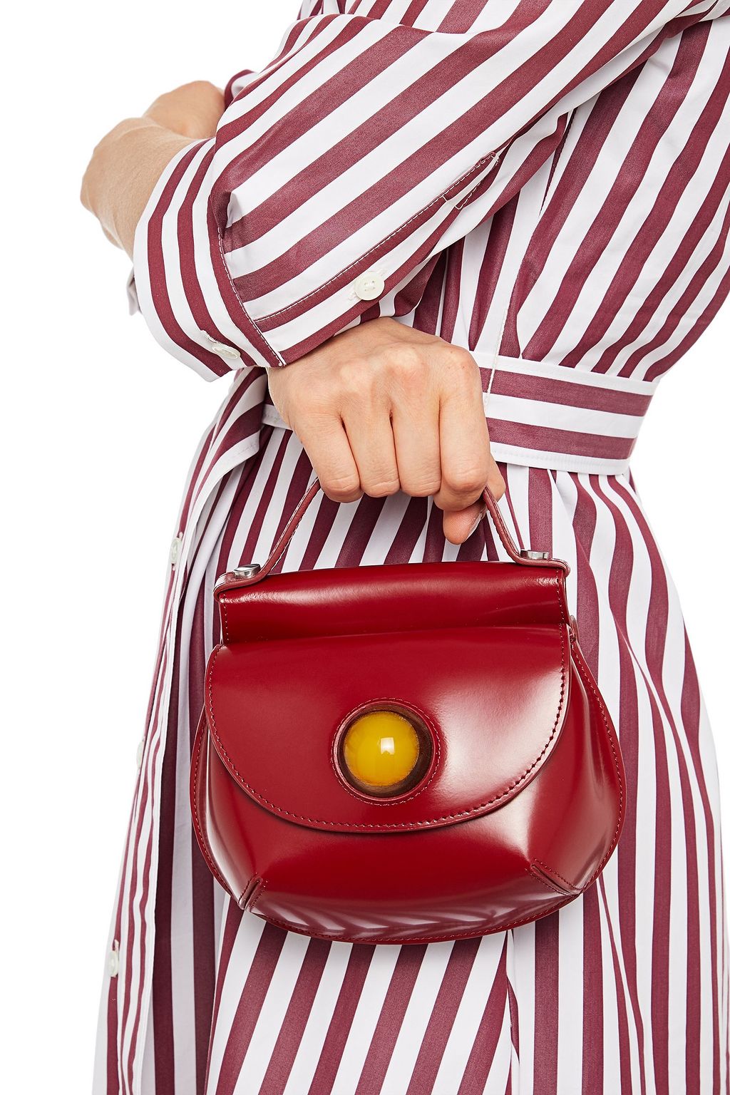 MARNI Tote Bag aus Leder mit Verzierung