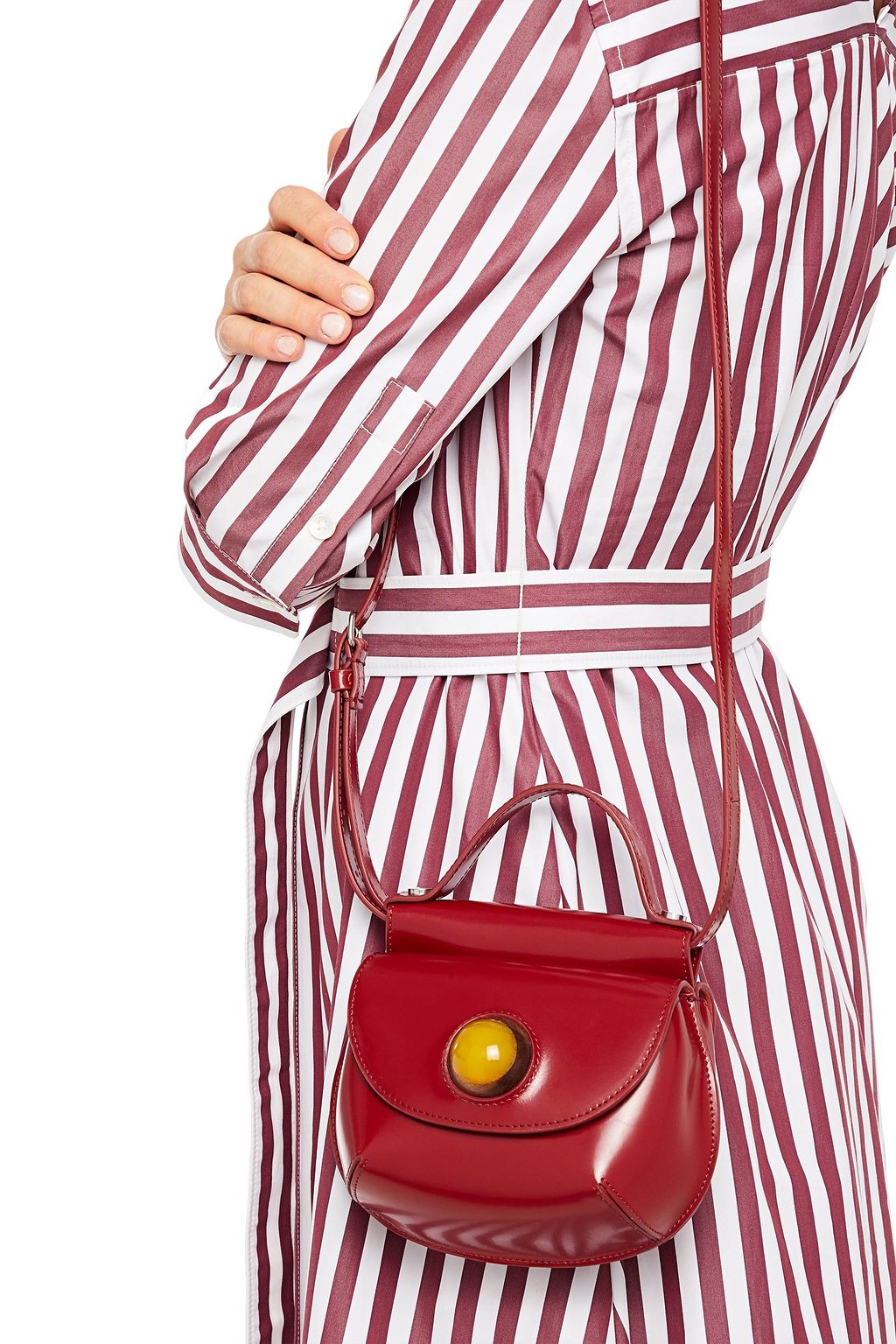 MARNI Tote Bag aus Leder mit Verzierung
