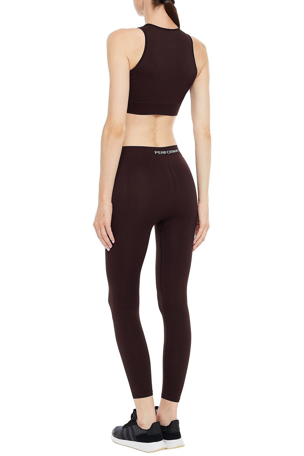 RICK OWENS Jacquard-trimmed stretch sports bra