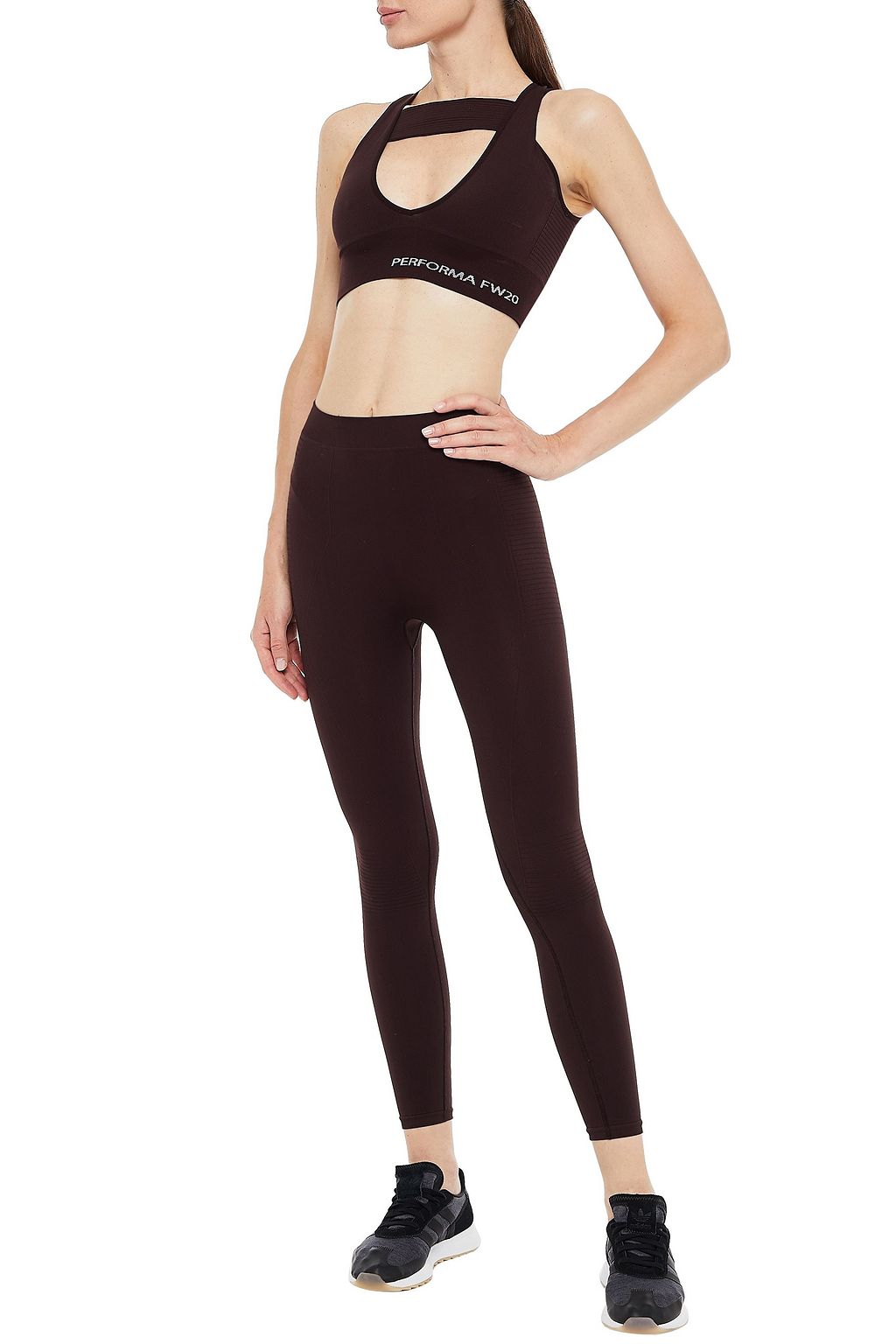 RICK OWENS Sling cutout stretch sports bra