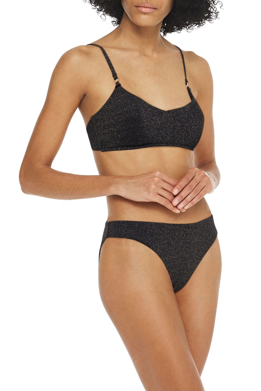 SEAFOLLY Metallic bikini top