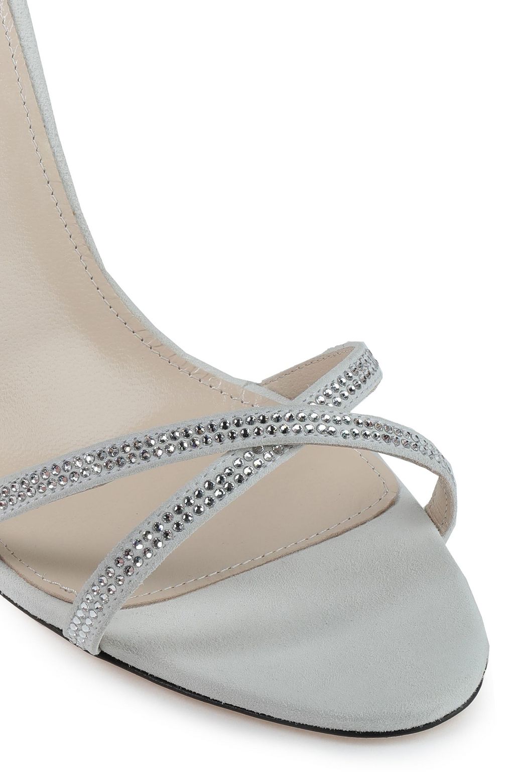 MAGDA BUTRYM Irland crystal-embellished suede sandals