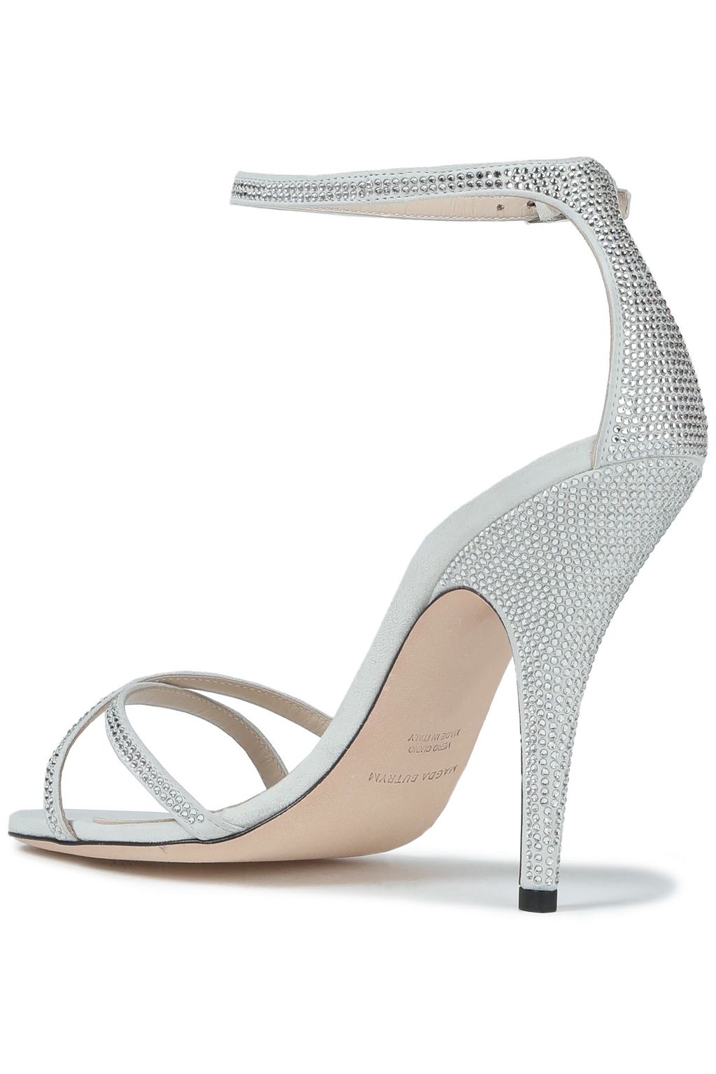 MAGDA BUTRYM Irland crystal-embellished suede sandals