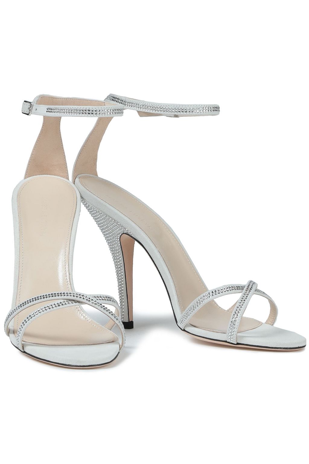 MAGDA BUTRYM Irland crystal-embellished suede sandals