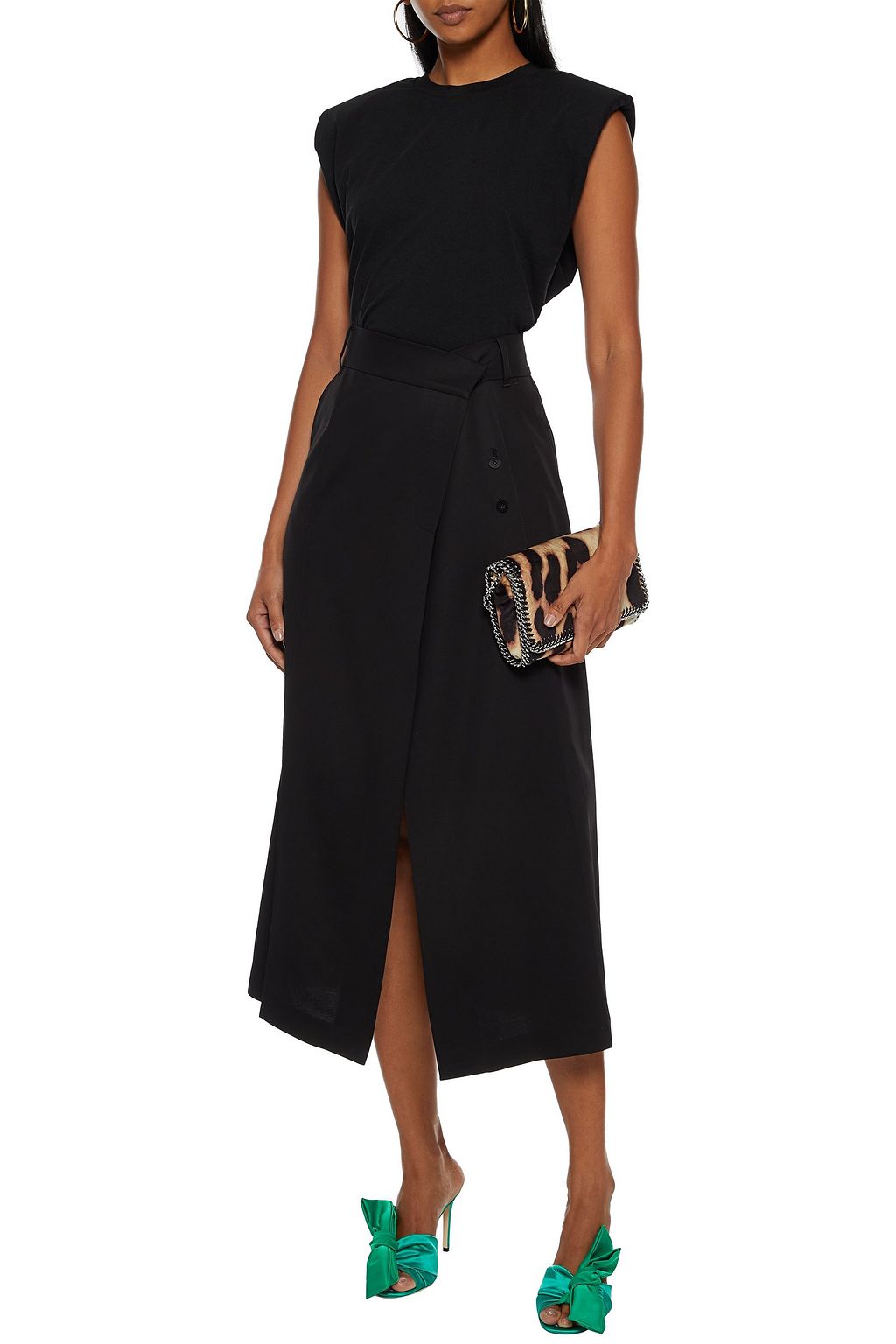 ALICE + OLIVIA Braxton cotton and modal-blend jersey tank
