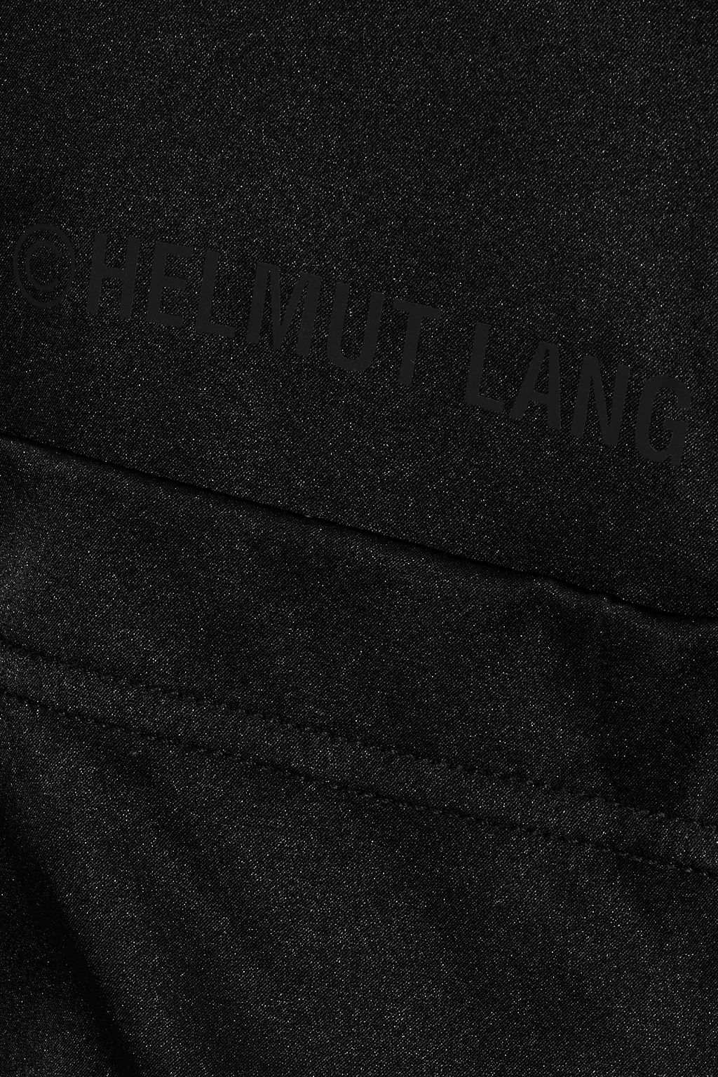 HELMUT LANG Printed stretch-silk satin top