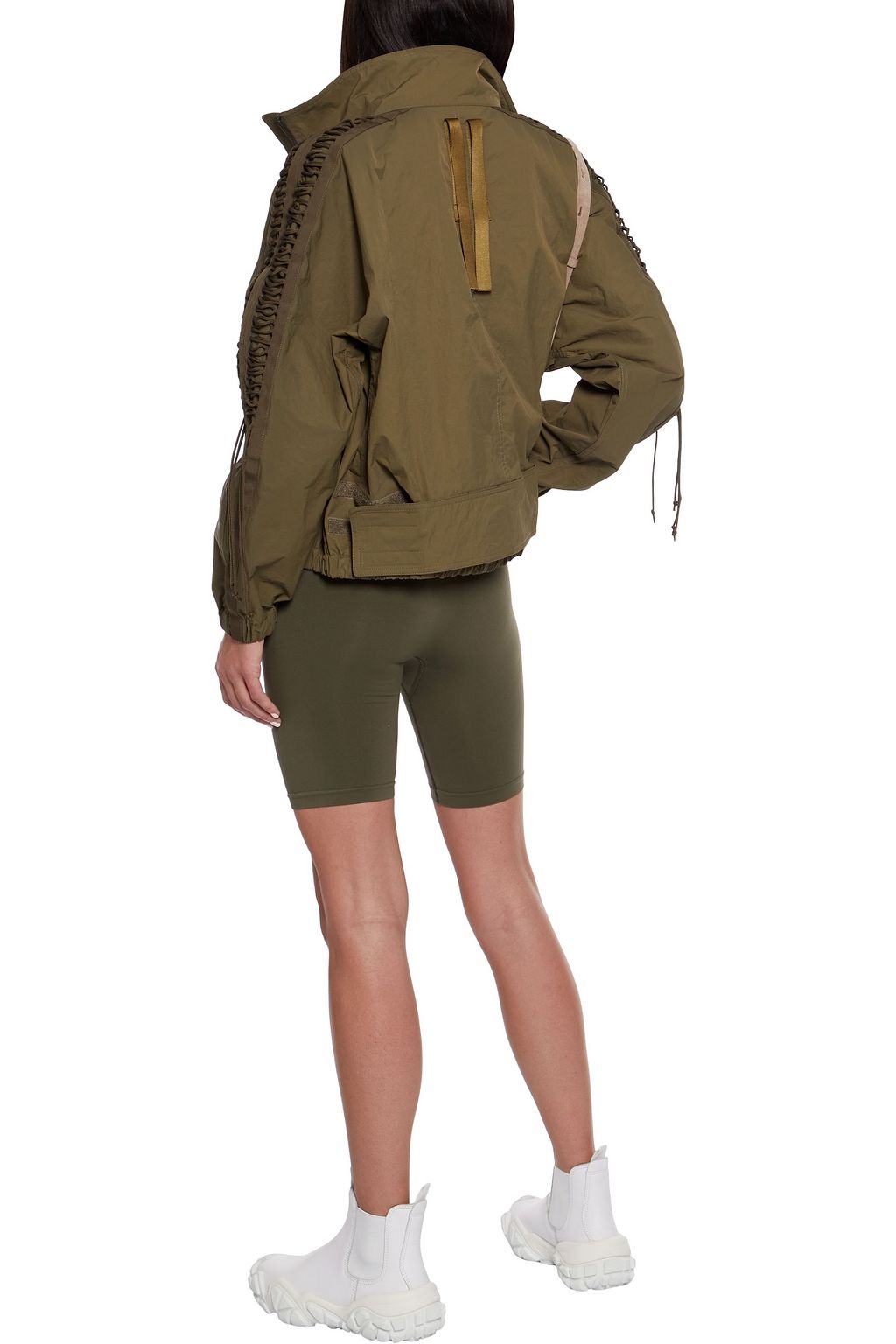 HELMUT LANG Neon stretch-knit shorts