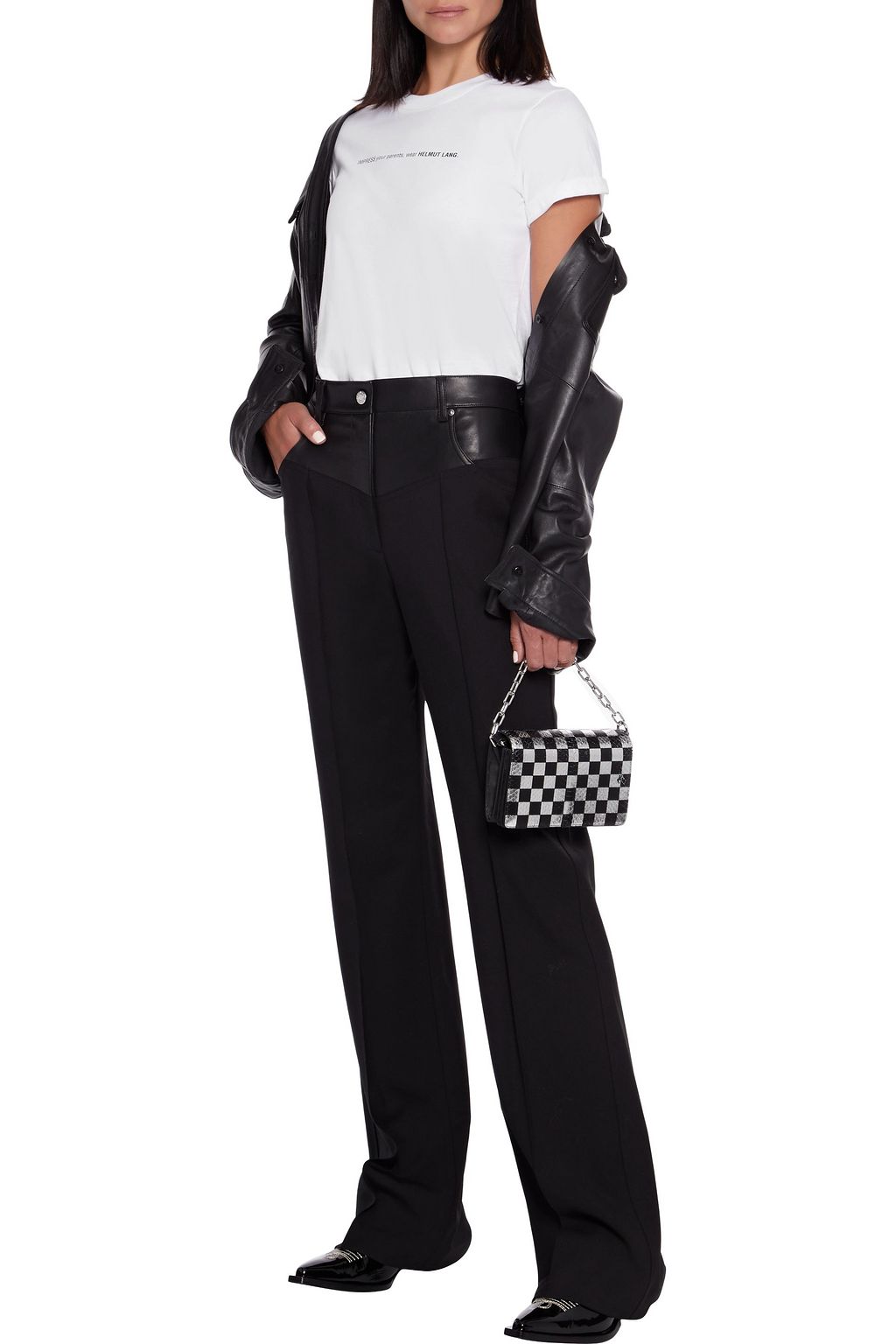 HELMUT LANG Printed cotton-jersey T-shirt