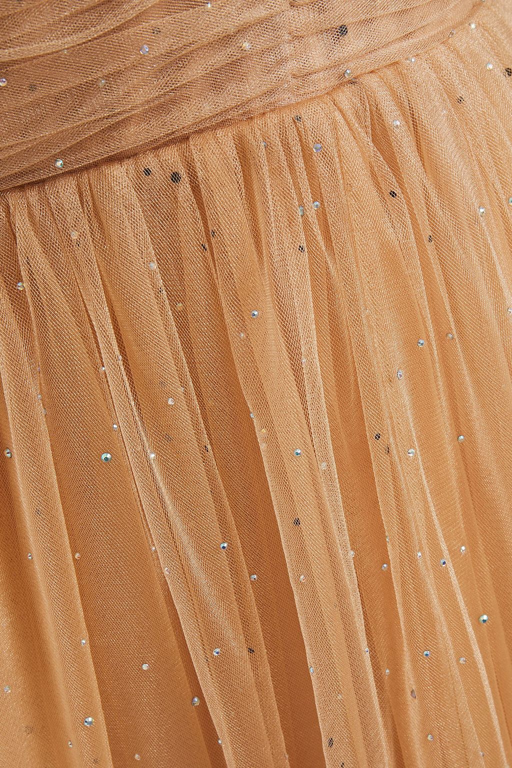 MARIA LUCIA HOHAN Fabiana gathered crystal-embellished tulle gown