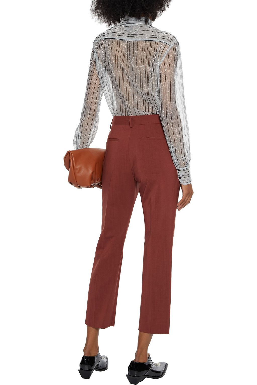 PAUL SMITH Cropped wool-blend slim-leg pants
