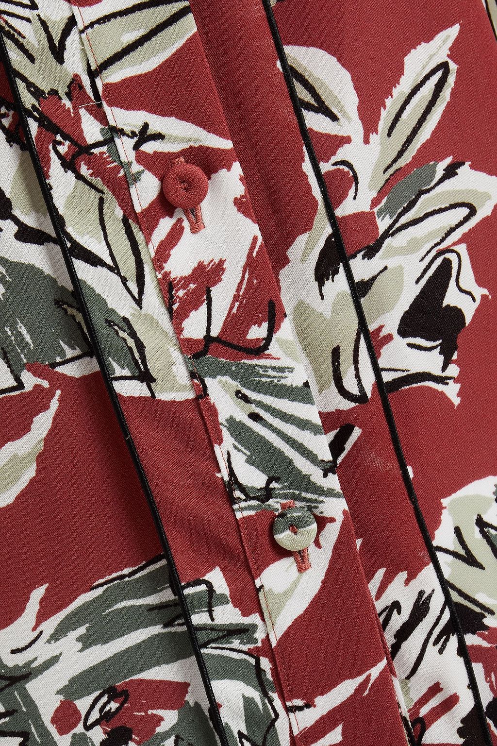 PIAZZA SEMPIONE Printed crepe shirt