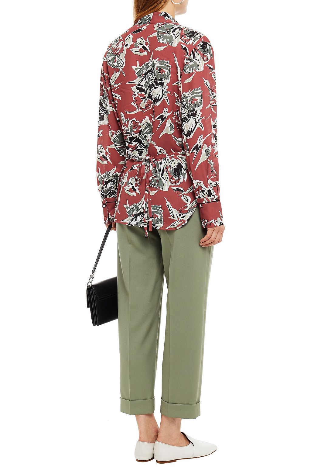 PIAZZA SEMPIONE Printed crepe shirt
