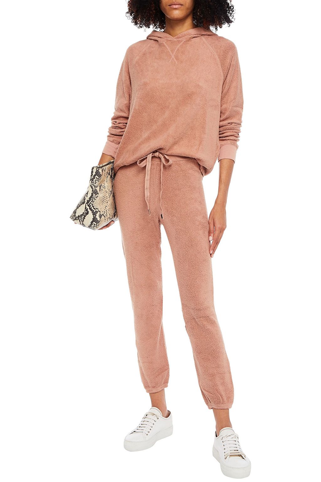 STATESIDE Supima cotton and Micro Modal-blend fleece track pants