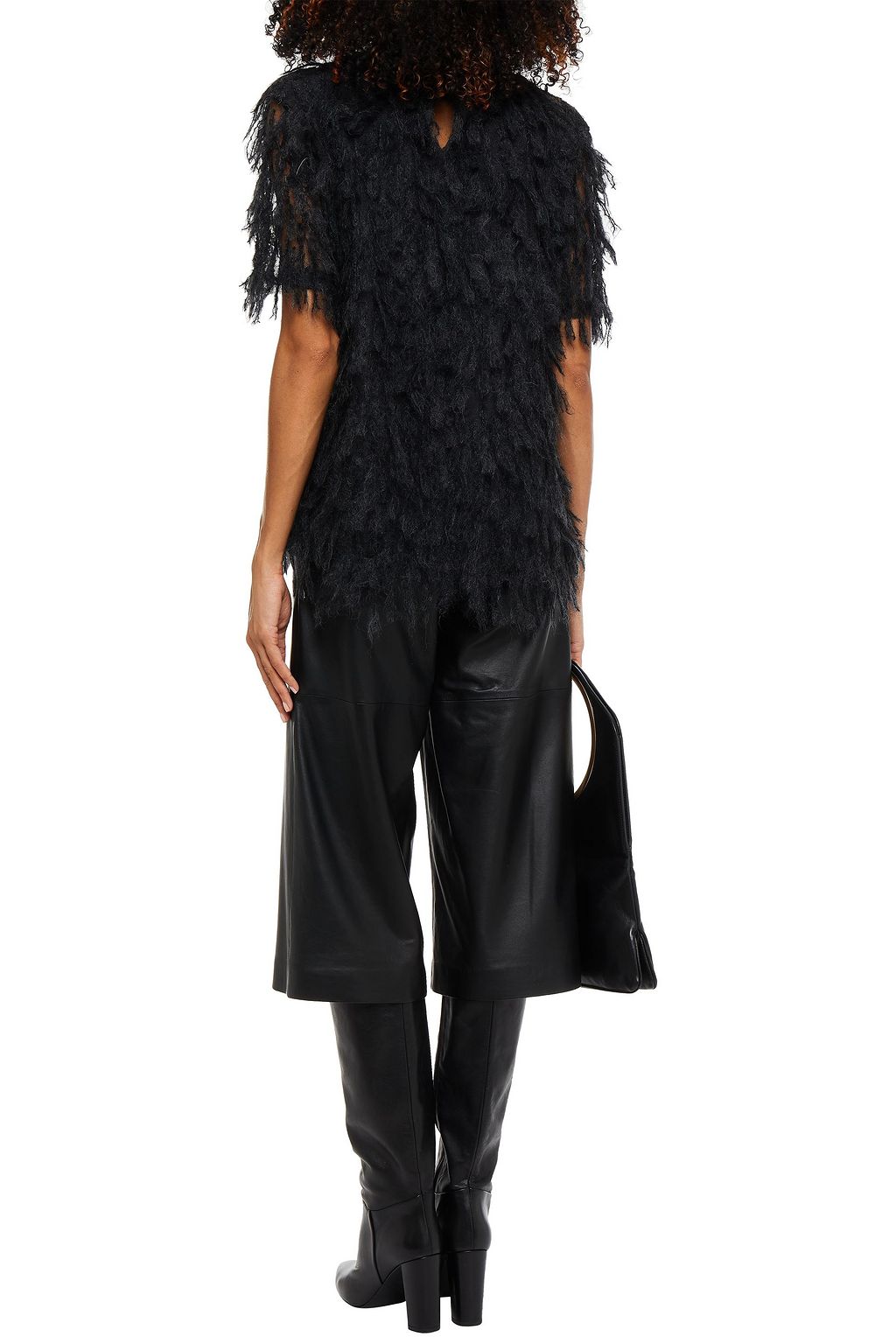 BRUNELLO CUCINELLI Fringed embellished lace top