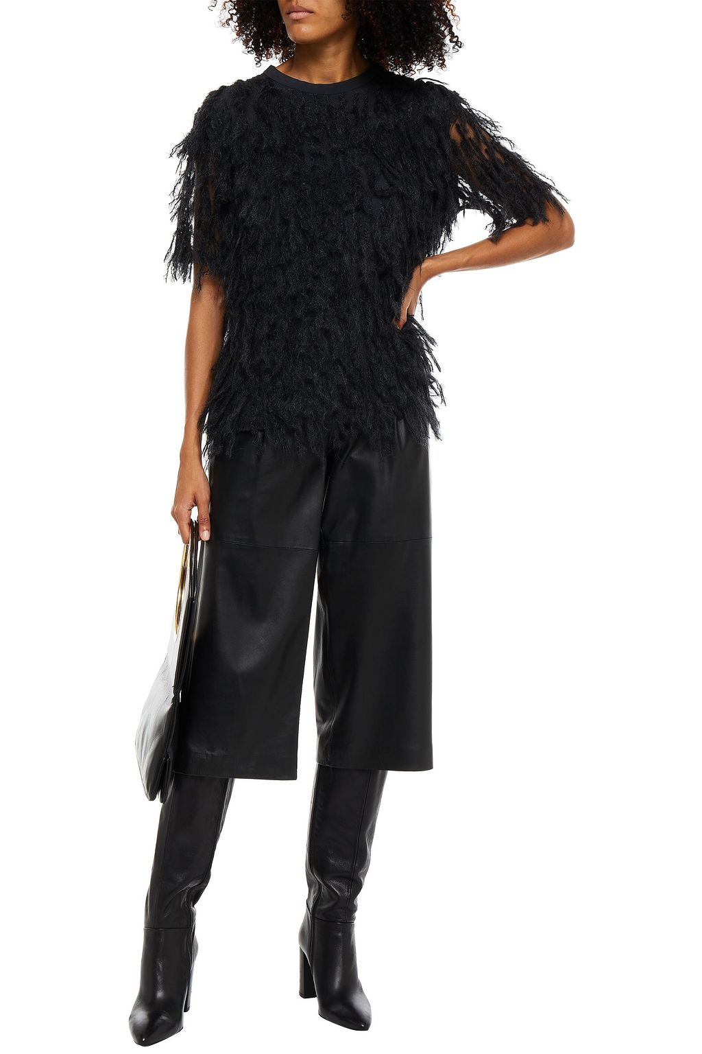 BRUNELLO CUCINELLI Fringed embellished lace top