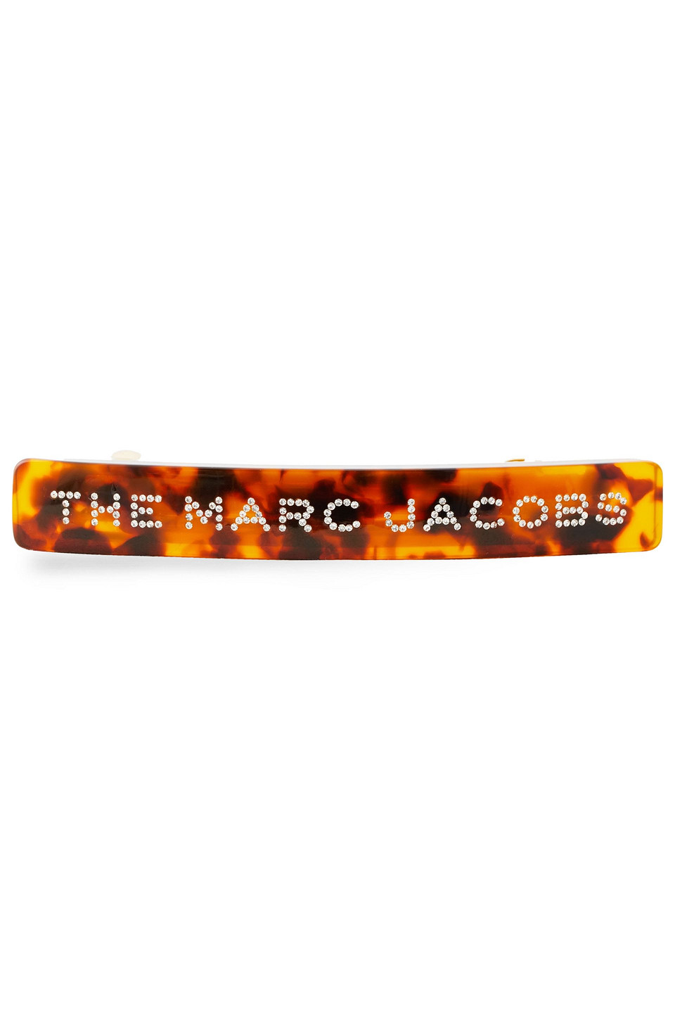 Marc Jacobs Woman Crystal-embellished Tortoiseshell Resin And Gold-tone Hair Clip Animal Print Size --