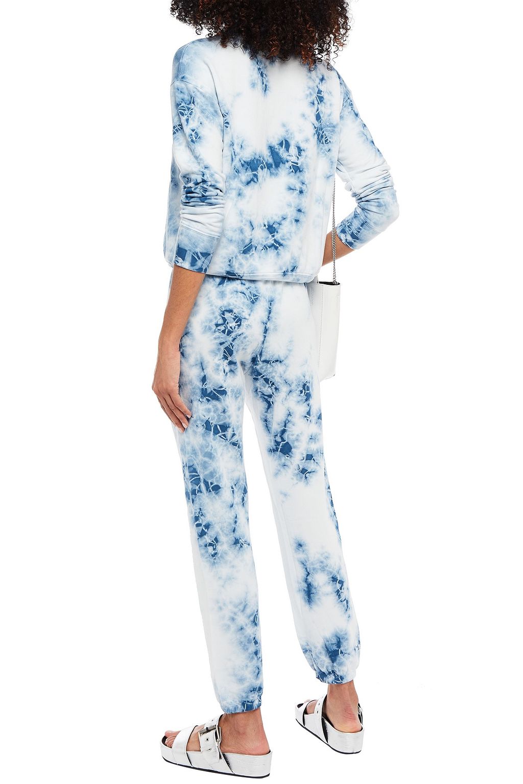 STATESIDE Tie-dyed Micro Modal-blend fleece track pants