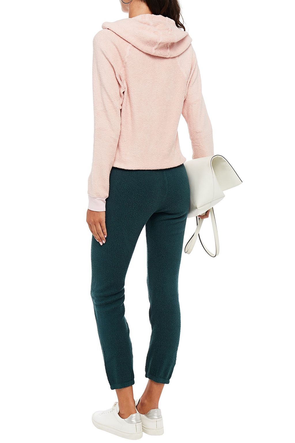 STATESIDE Supima cotton and Micro Modal-blend fleece track pants