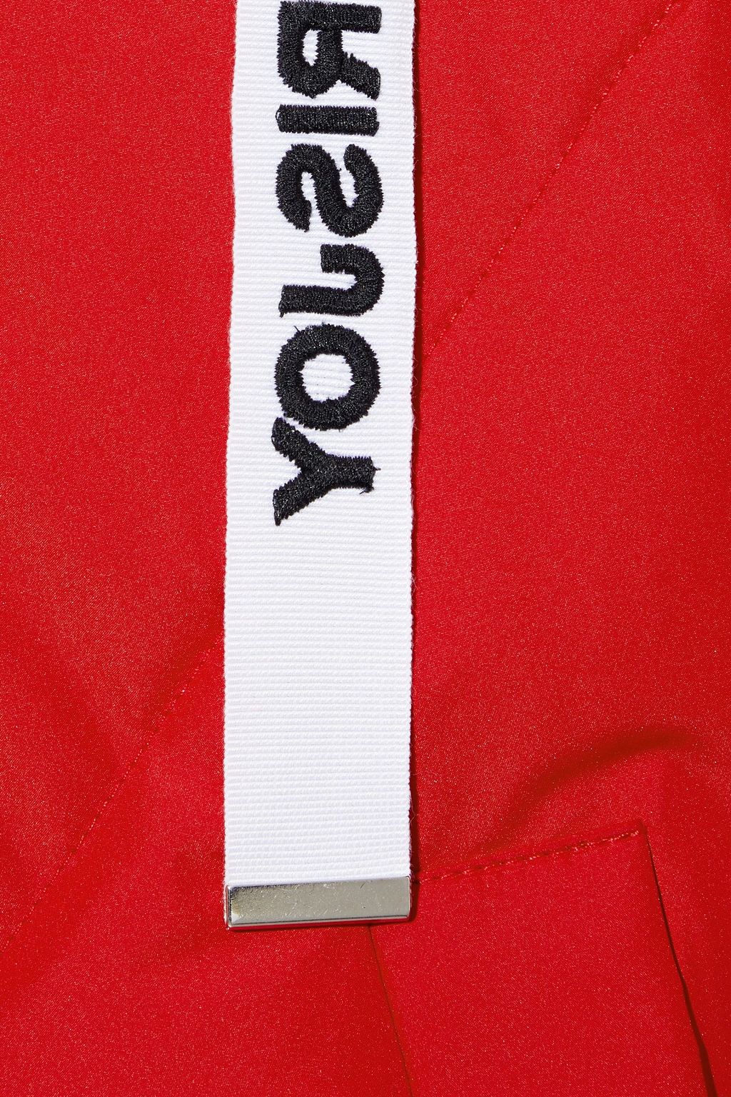 KHRISJOY Snap-detailed quilted shell hooded down jacket