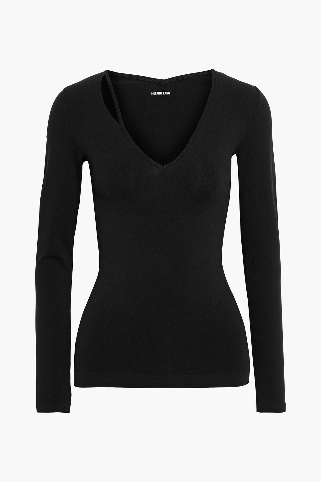 HELMUT LANG Cutout stretch-jersey top | THE OUTNET