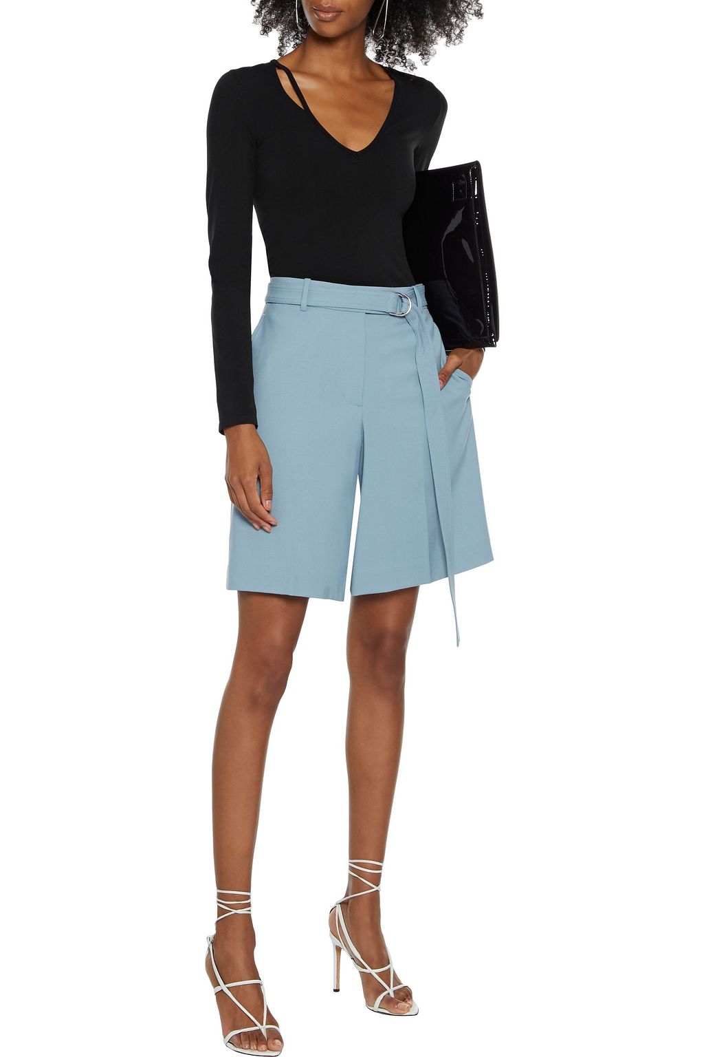HELMUT LANG Cutout stretch-jersey top